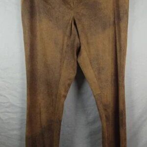 Chelsea & Theodore‎ Womens Tan Brown Faux Suede Leggings Pants Size 8